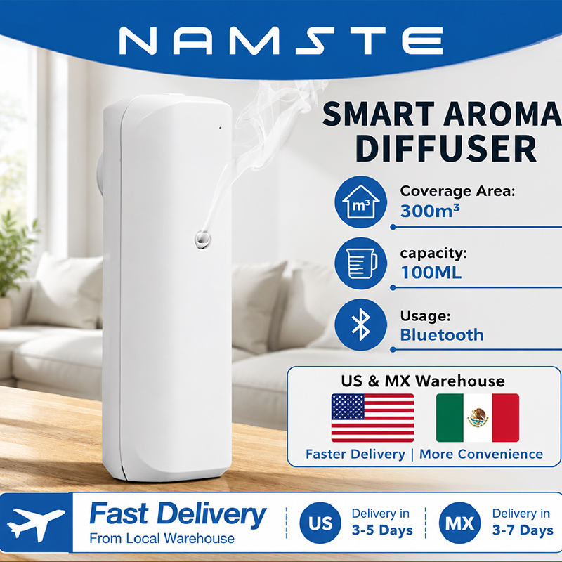 Home Fragrance Logo - Аромадиффузор NAMSTE с Bluetooth, диффузор для