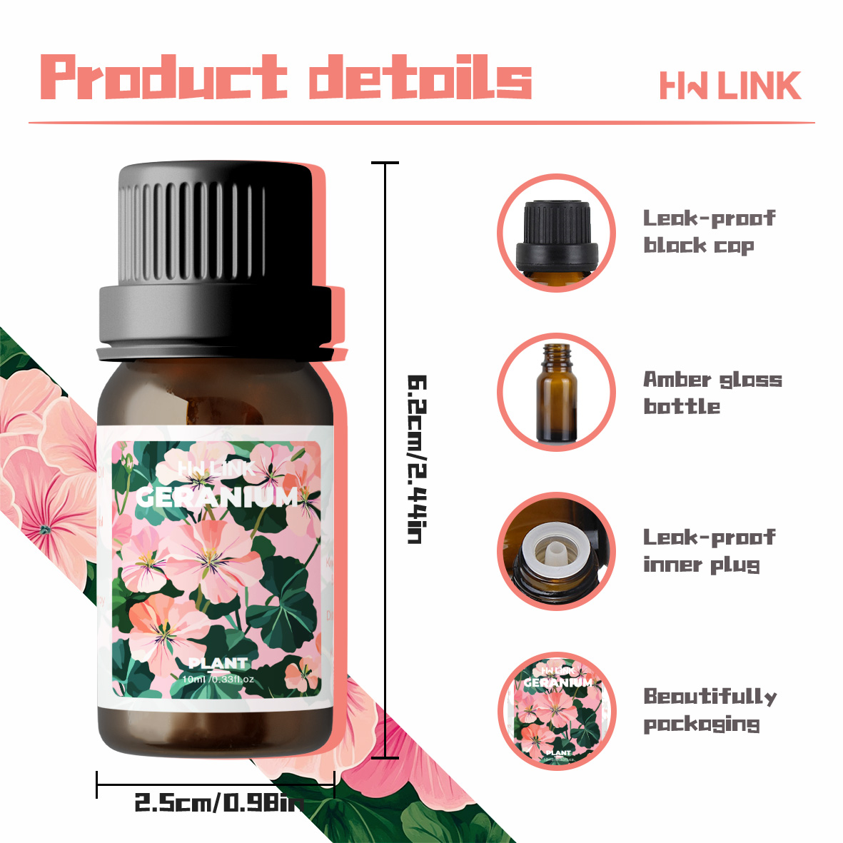 Эфирное масло герани 10 мл, чи – обзор и цена Home Fragrance Gift